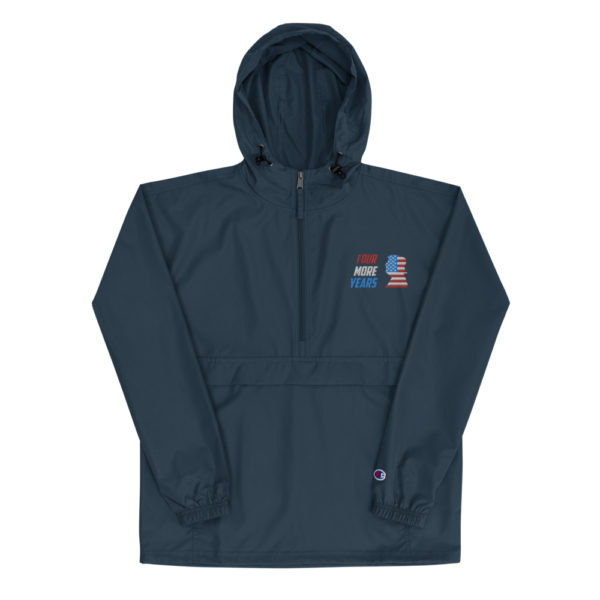 FOUR MORE YEARS Trump Embroidered Champion Packable Jacket - Image 3