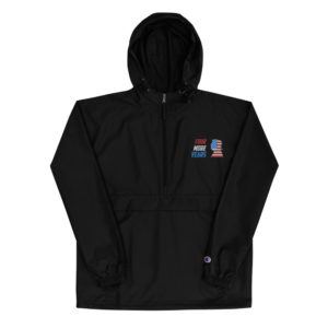 FOUR MORE YEARS Trump Embroidered Champion Packable Jacket