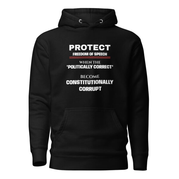 "Protect Freedom of Speech" Unisex Lightweight Hoodie  | www.crazydemocrat.com - Image 10