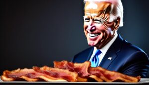 In the world of politics, there are few things as ripe for satire as the progressive left's fixation on all things vegan, especially the comedic marvel known as "vegan bacon." Yes, you heard it right, folks, the left has taken bacon, one of life's simplest pleasures, and turned it into a monument of culinary absurdity.